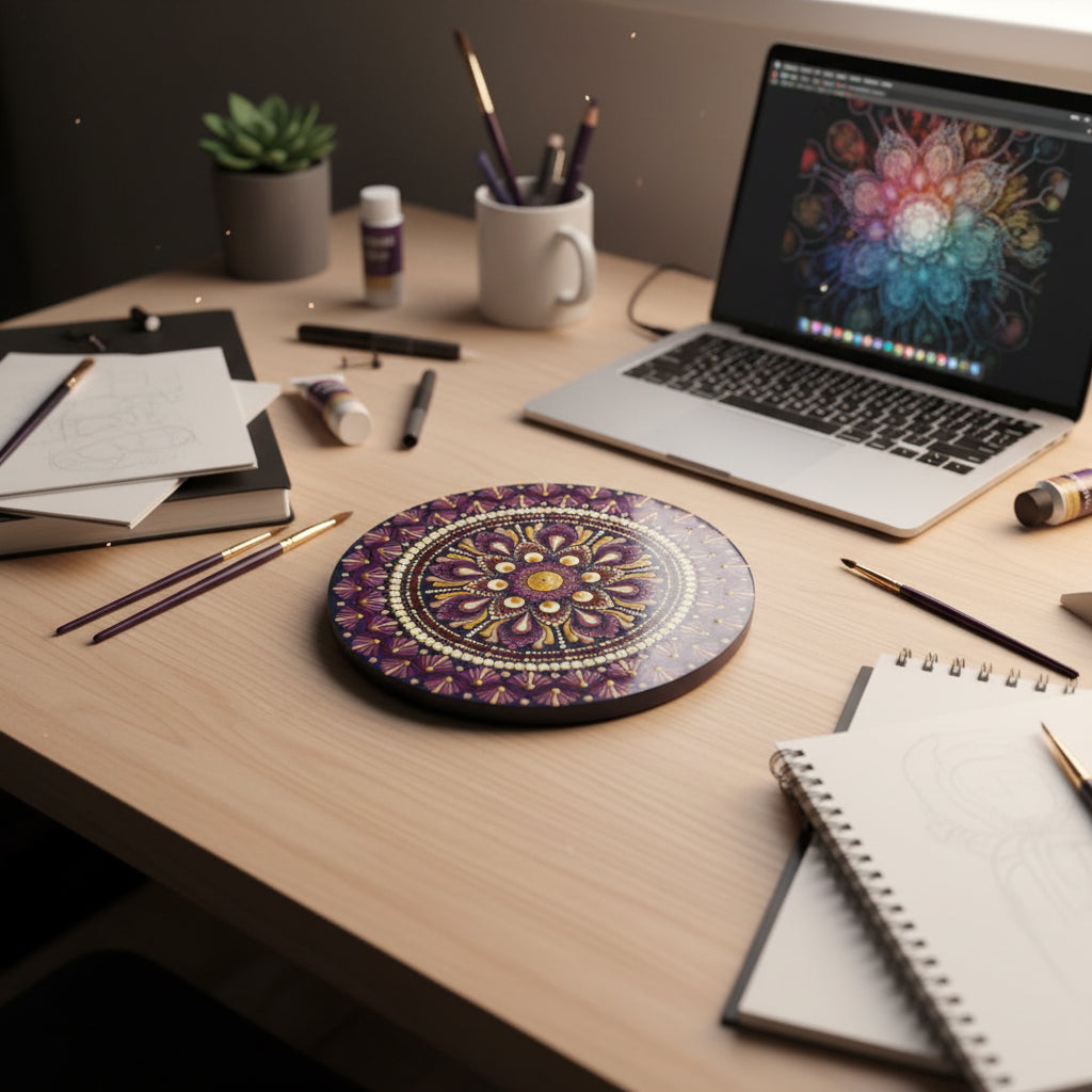 Mandala “Fuego Interior” – 20 cm